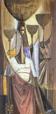 Sample artwork by Chuks Anyanwu (1937 - 1980), known for painting - View similar artists and auction records