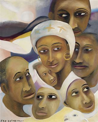 Mother of Earth by Jak Moses Katarikawe - Auction record, sale price, and art valuation. Compare with similar artists and explore comparable artworks.