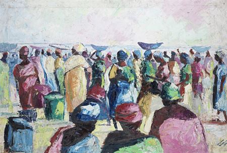 "Fish market in Dakar"