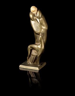 "Elégante au Levrier" by Solange Bertrand - Auction record, sale price, and art valuation. Compare with similar artists and explore comparable artworks.