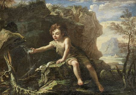 The young Saint John the Baptist in the Wilderness