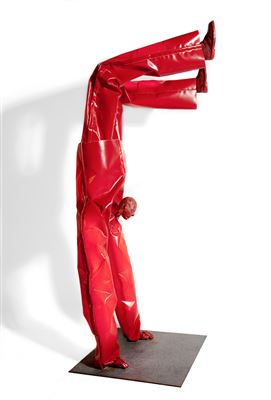 Red acrobat by George Lappas - Auction record, sale price, and art valuation. Compare with similar artists and explore comparable artworks.
