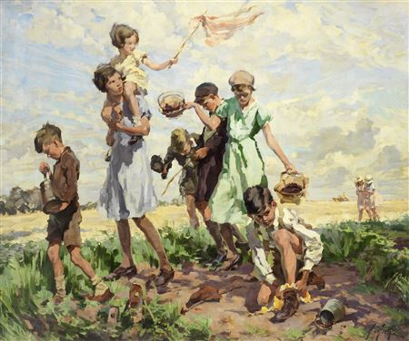 Blackberry harvest by Anna (Pocock) Airy - Auction record, sale price, and art valuation. Compare with similar artists and explore comparable artworks.