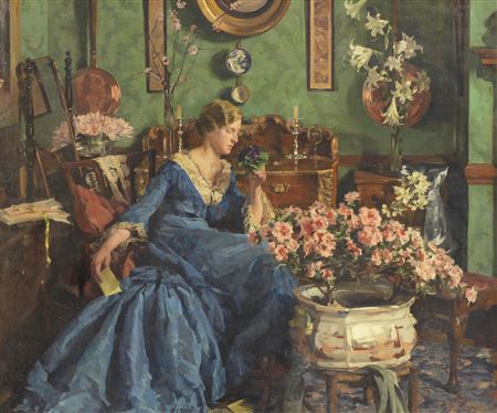 Sample artwork by Anna (Pocock) Airy (1882 - 1964), known for portrait, still life and flower painting-botanics, drawing etching - View similar artists and auction records