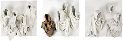 'Orange Scarf goes to Heaven' (triptych)