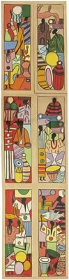 Sample artwork by Francois Thango (1936 - 1981), known for françois thango is known for his graphic style and use of vivid colors in his paintings. - View similar artists and auction records