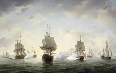 Sample artwork by Charles Brooking (1723 - 1759), known for ship, marine and coastal painting - View similar artists and auction records