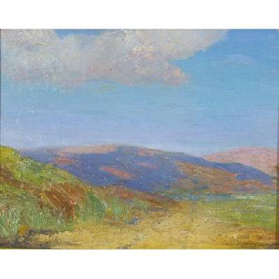 A Landscape with Blue Foothills