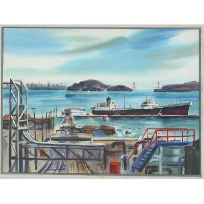 A Bay View With a Shipyard in the foreground by Alexander Nepote - Auction record, sale price, and art valuation. Compare with similar artists and explore comparable artworks.