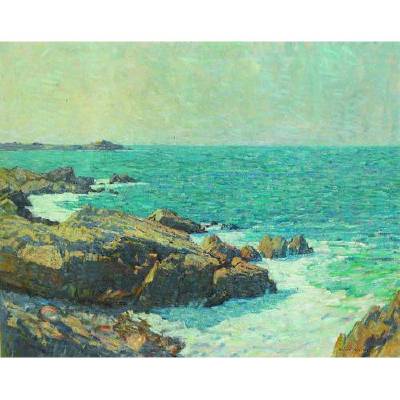 The Pacific Coastline on a Clear Day by Bruce Nelson - Auction record, sale price, and art valuation. Compare with similar artists and explore comparable artworks.
