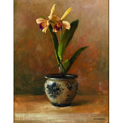 Orchid Study by Laurie Kersey - Auction record, sale price, and art valuation. Compare with similar artists and explore comparable artworks.