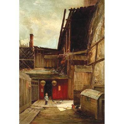 Feeding the Chickens, Chinatown, 1913