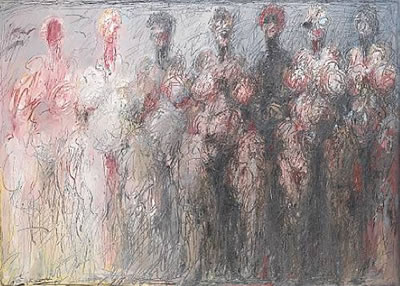 Sample artwork by Charles Eckart (Born 1935), known for mod figure, abstraction - View similar artists and auction records
