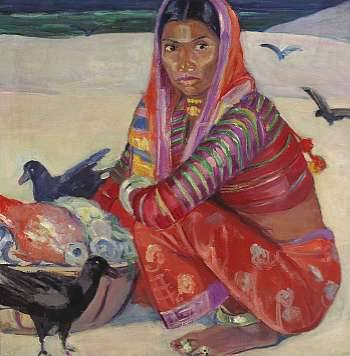 A Hindu Woman by Helena Adele Dunlap - Auction record, sale price, and art valuation. Compare with similar artists and explore comparable artworks.