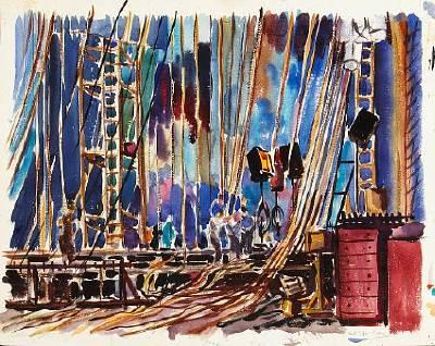 Backstage at the San Francisco Opera by Stanley Huber Wood - Auction record, sale price, and art valuation. Compare with similar artists and explore comparable artworks.