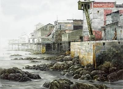 Cannery Row, Silvery Morning by Gerald F Brommer - Auction record, sale price, and art valuation. Compare with similar artists and explore comparable artworks.