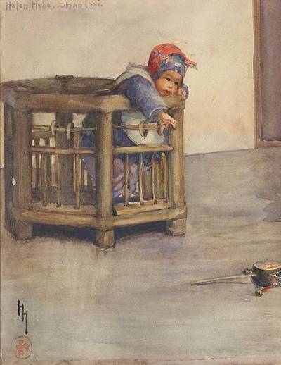 Out of Reach by Helen Hyde - Auction record, sale price, and art valuation. Compare with similar artists and explore comparable artworks.