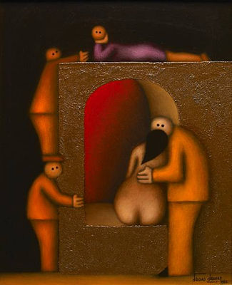 Sample artwork by Jesus Mariano Leuus (Born 1948), known for minimalist painting - View similar artists and auction records