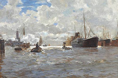 Shipping in Hamburg Harbor