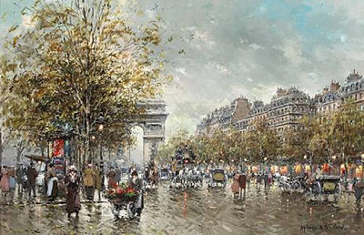 A view of the Avenue des Champs-Élysées