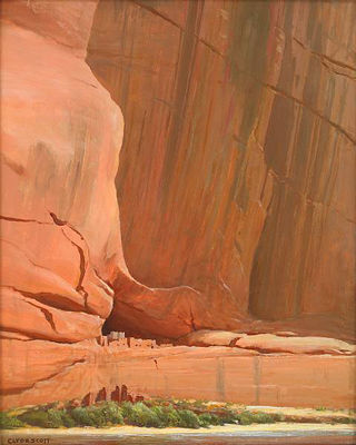 White House Ruins, Canyon de Chelly by Clyde Eugene Scott - Auction record, sale price, and art valuation. Compare with similar artists and explore comparable artworks.