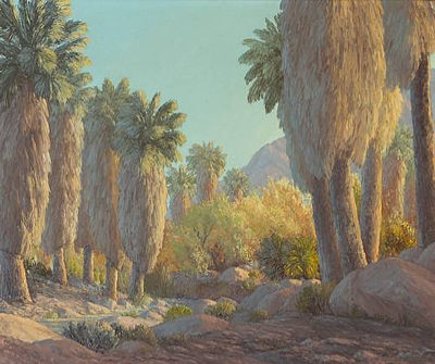 Palm Canyon by John William Hilton - Auction record, sale price, and art valuation. Compare with similar artists and explore comparable artworks.