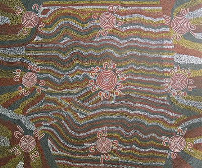 Sample artwork by Kitty Pultara (20th century), known for aboriginal art - View similar artists and auction records
