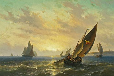 Bringing in the nets by Willem Gruyter - Auction record, sale price, and art valuation. Compare with similar artists and explore comparable artworks.
