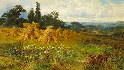 Harvest time, near Godalming, Surrey