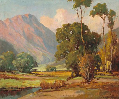 Trees Growing by a Valley