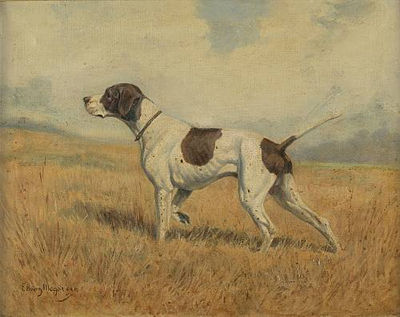 Pointer in a landscape