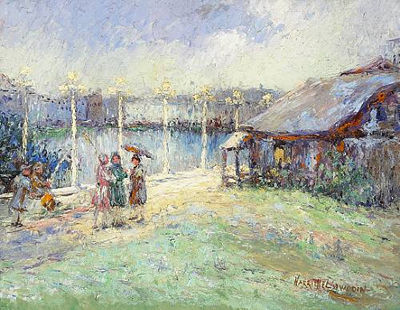 The Promenade by Harriette Bowdoin - Auction record, sale price, and art valuation. Compare with similar artists and explore comparable artworks.