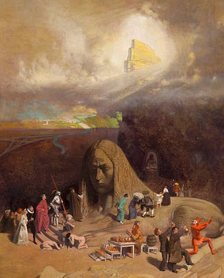 Dream Allegory by Julius Moessel - Auction record, sale price, and art valuation. Compare with similar artists and explore comparable artworks.