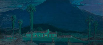 A Home near Mt. Jacinto at Twilight