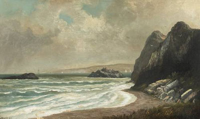 Bay of San Francisco near Golden Gate, Seal Rocks, 1879