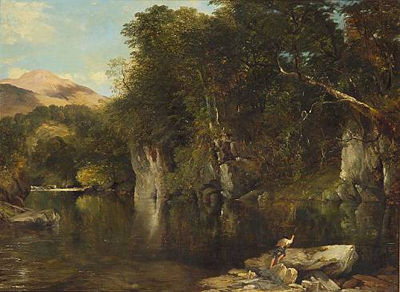 The poacher - a scene on a Highland river