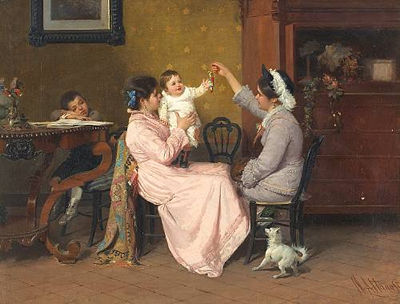 Sample artwork by Natale Attanasio (1846 - 1924), known for painting - View similar artists and auction records