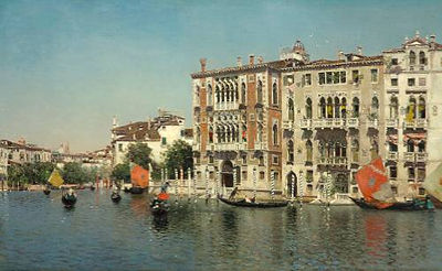 A view of Palazzo Cavalli and Palazzo Barbaro on the Grand Canal