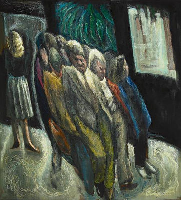 Slanted Figures by Alek Rapoport - Auction record, sale price, and art valuation. Compare with similar artists and explore comparable artworks.