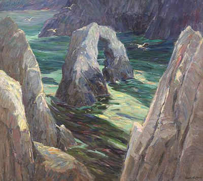 Natural Arch and Coastal Cliffs, Carmel