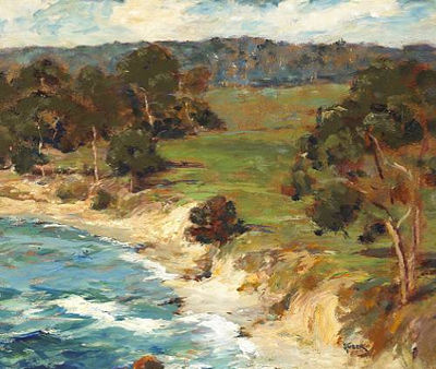 Sample artwork by Dedrick Brandes Stuber (1878 - 1954), known for pastoral landscape, marine, harbor view - View similar artists and auction records