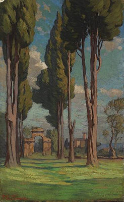 Rome, 1910 by Frank Tolles Chamberlin - Auction record, sale price, and art valuation. Compare with similar artists and explore comparable artworks.