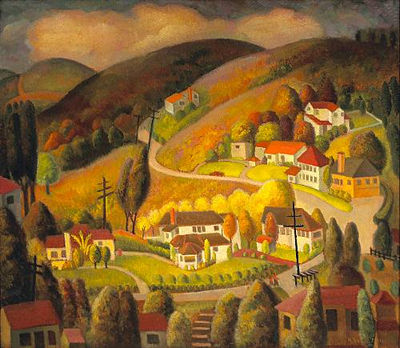 Hillside Homes by Helen Hoffman Rousseau - Auction record, sale price, and art valuation. Compare with similar artists and explore comparable artworks.