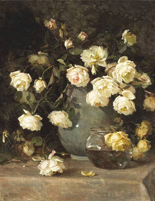 White Roses and Glass Vases, 1901