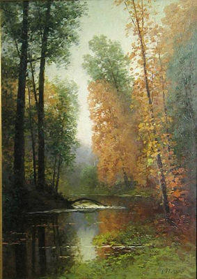 Sample artwork by Alexander Nicholayevich Popoff (1959 - 2011), known for seascape, landscape and city scene painting - View similar artists and auction records