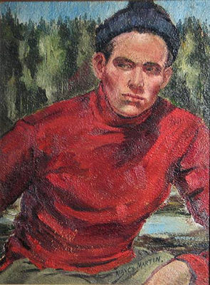 Sample artwork by Nancy Martin (1906 - 2000), known for floral, portrait, abstraction - View similar artists and auction records