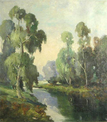 A Peaceful Stream among the Trees by Arthur Beckwith - Auction record, sale price, and art valuation. Compare with similar artists and explore comparable artworks.