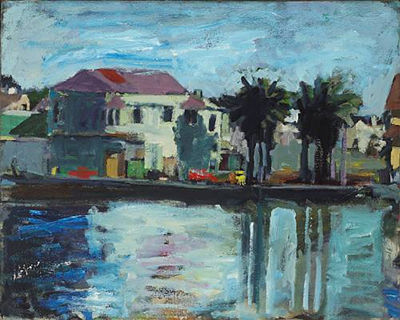 Sample artwork by Terry St John (Born 1934), known for figurative, landscape-abstraction - View similar artists and auction records