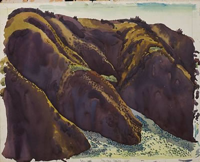 PURPLE HILLS, THOUGHT TO BE SAN JOSE CANYON