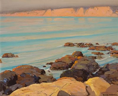 Quiet sea (La Jolla cliffs)